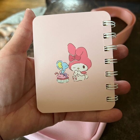 My Melody Mini Crossbody Bag W/ Mini Spiral Notebook - Picture 9 of 9